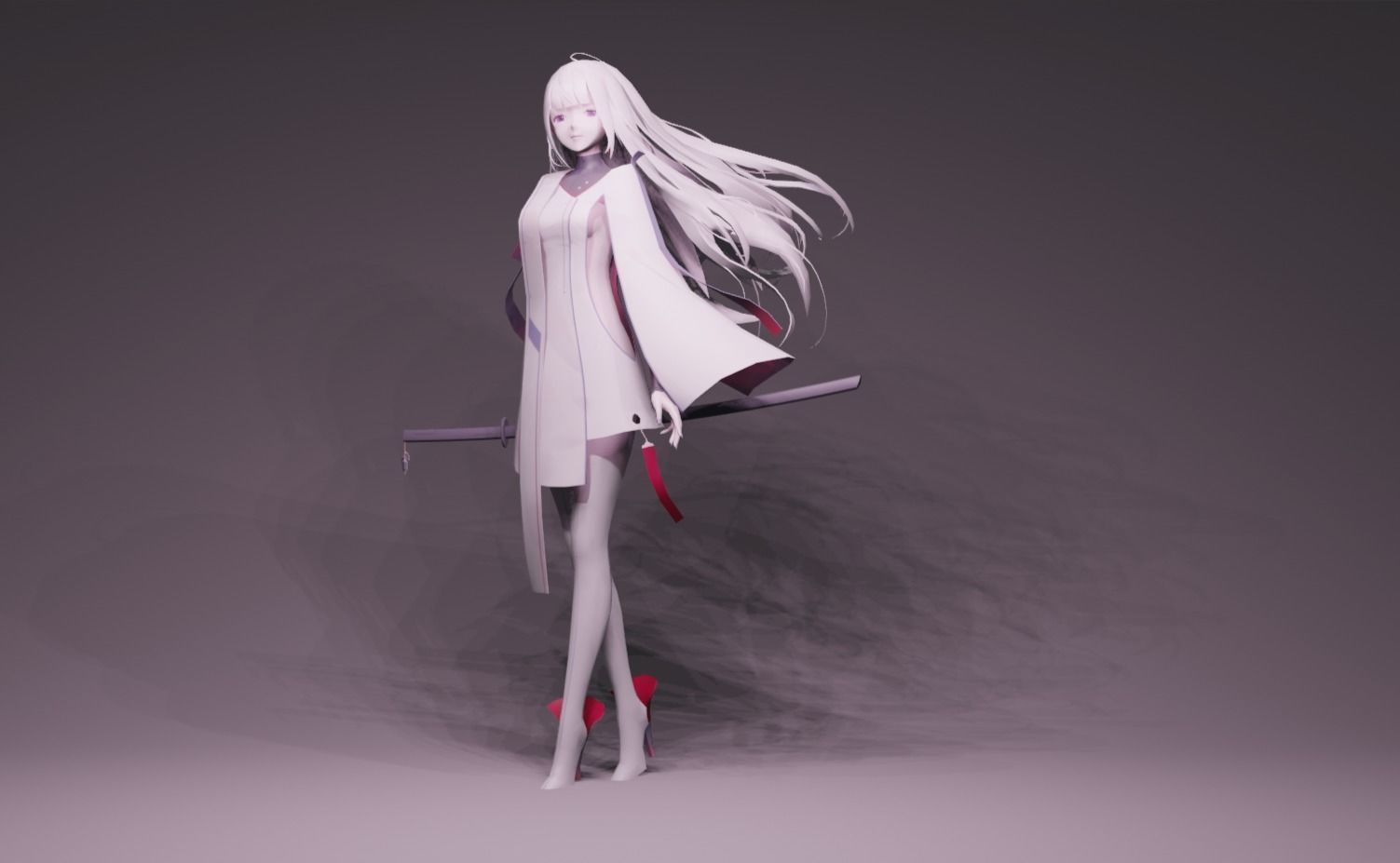 Anime Character - Unique 21 3D model_7