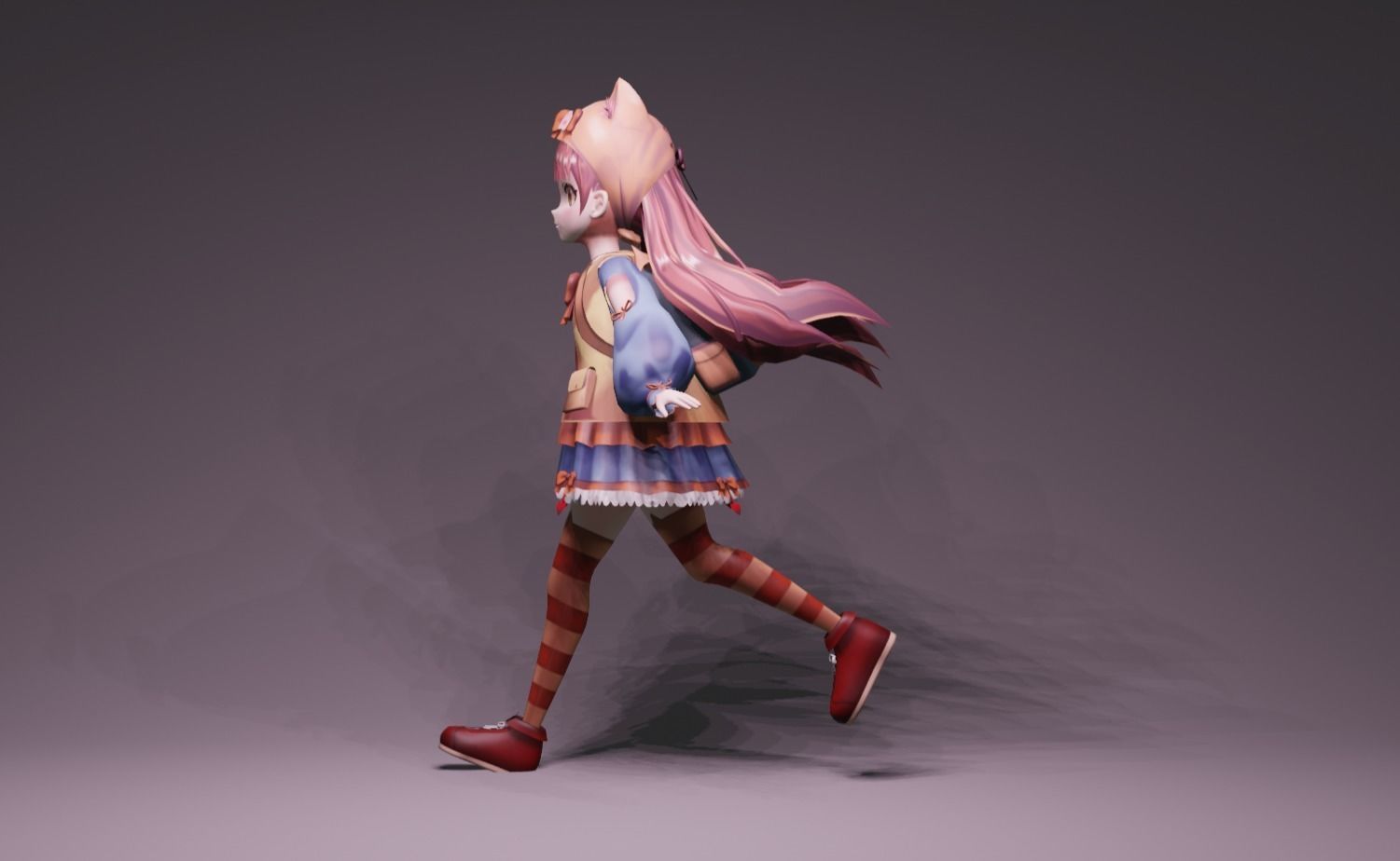 Anime Character - Unique 22 3D model_6