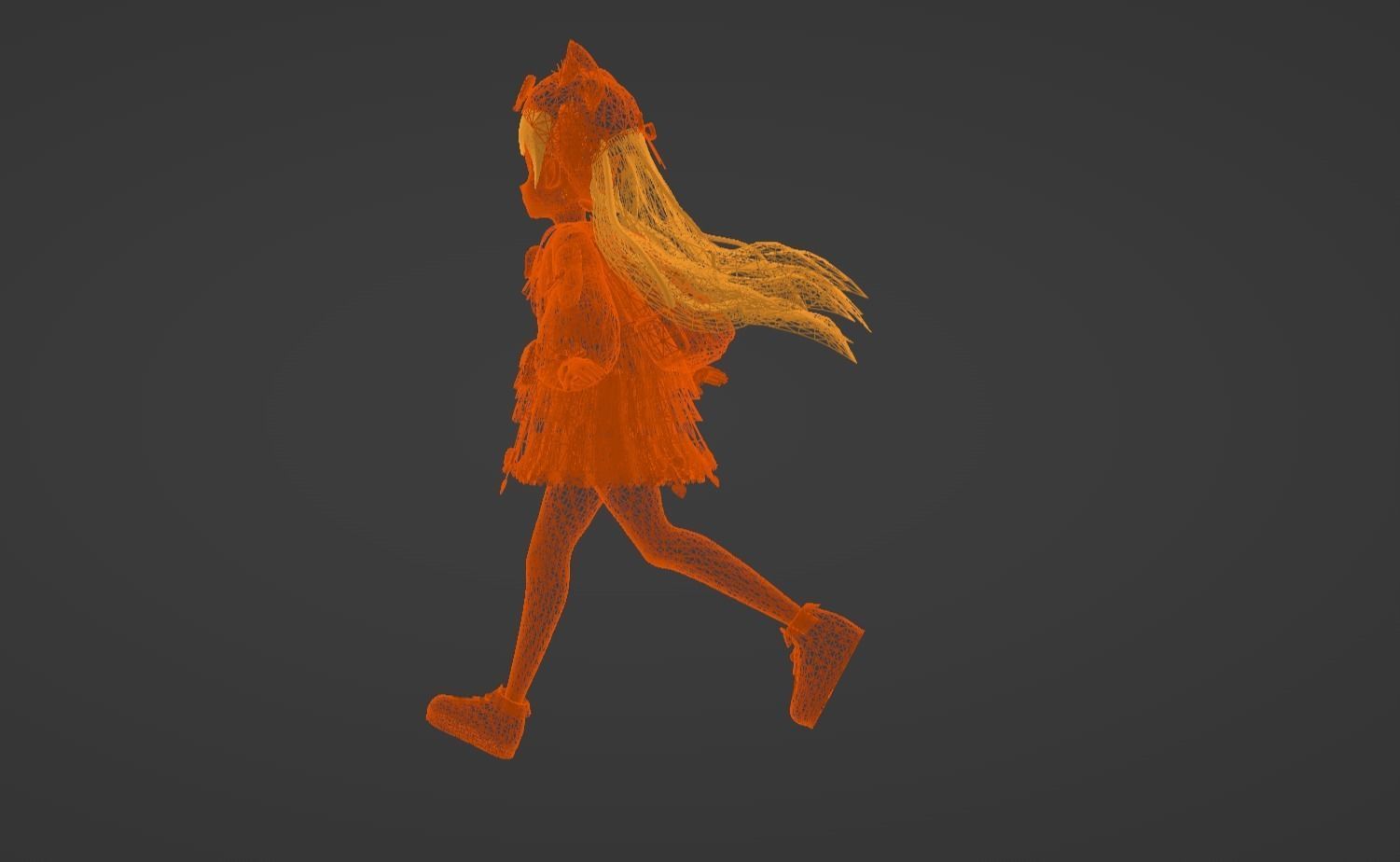 Anime Character - Unique 22 3D model_16