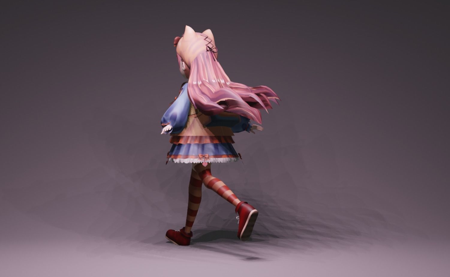 Anime Character - Unique 22 3D model_5