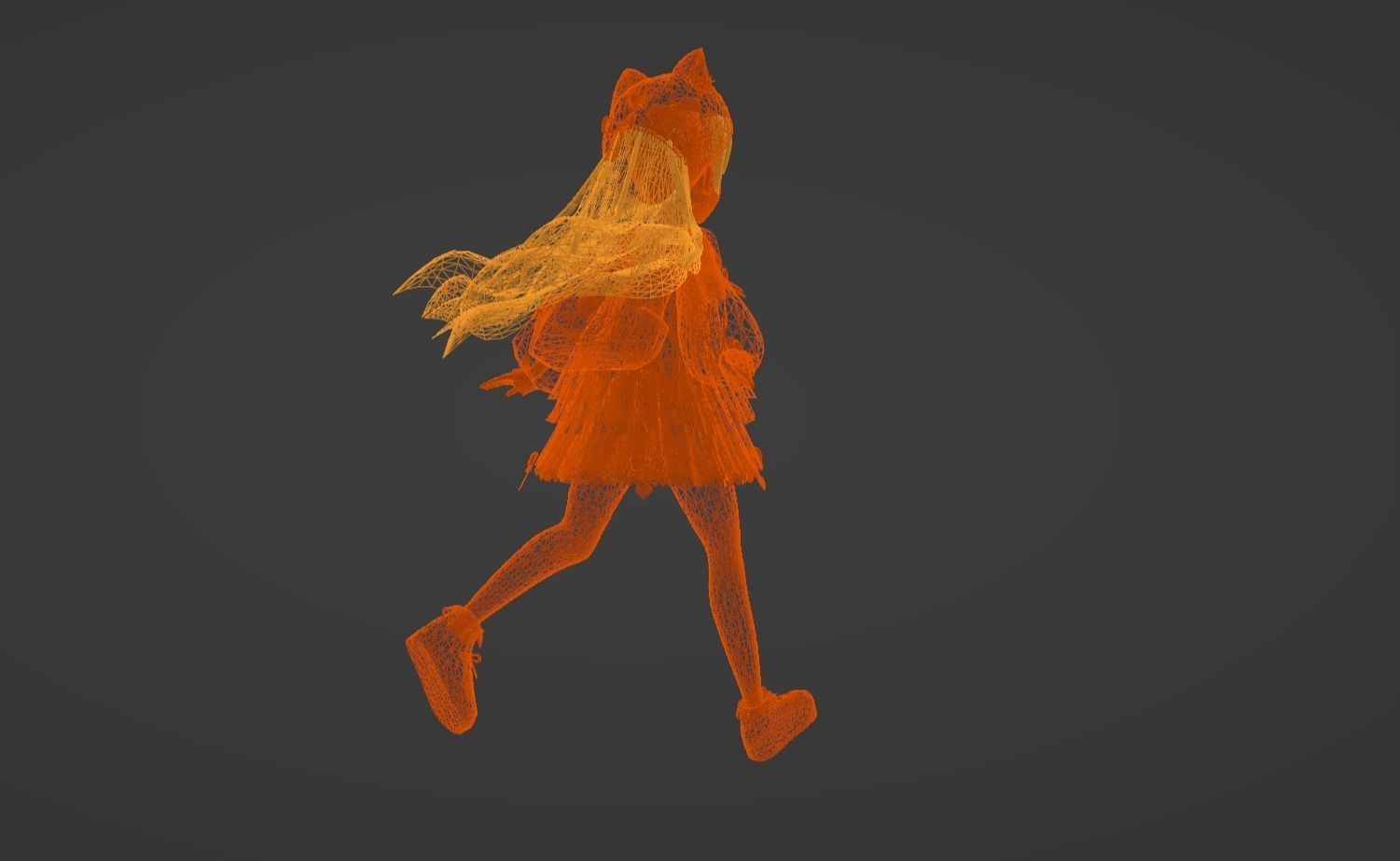 Anime Character - Unique 22 3D model_14