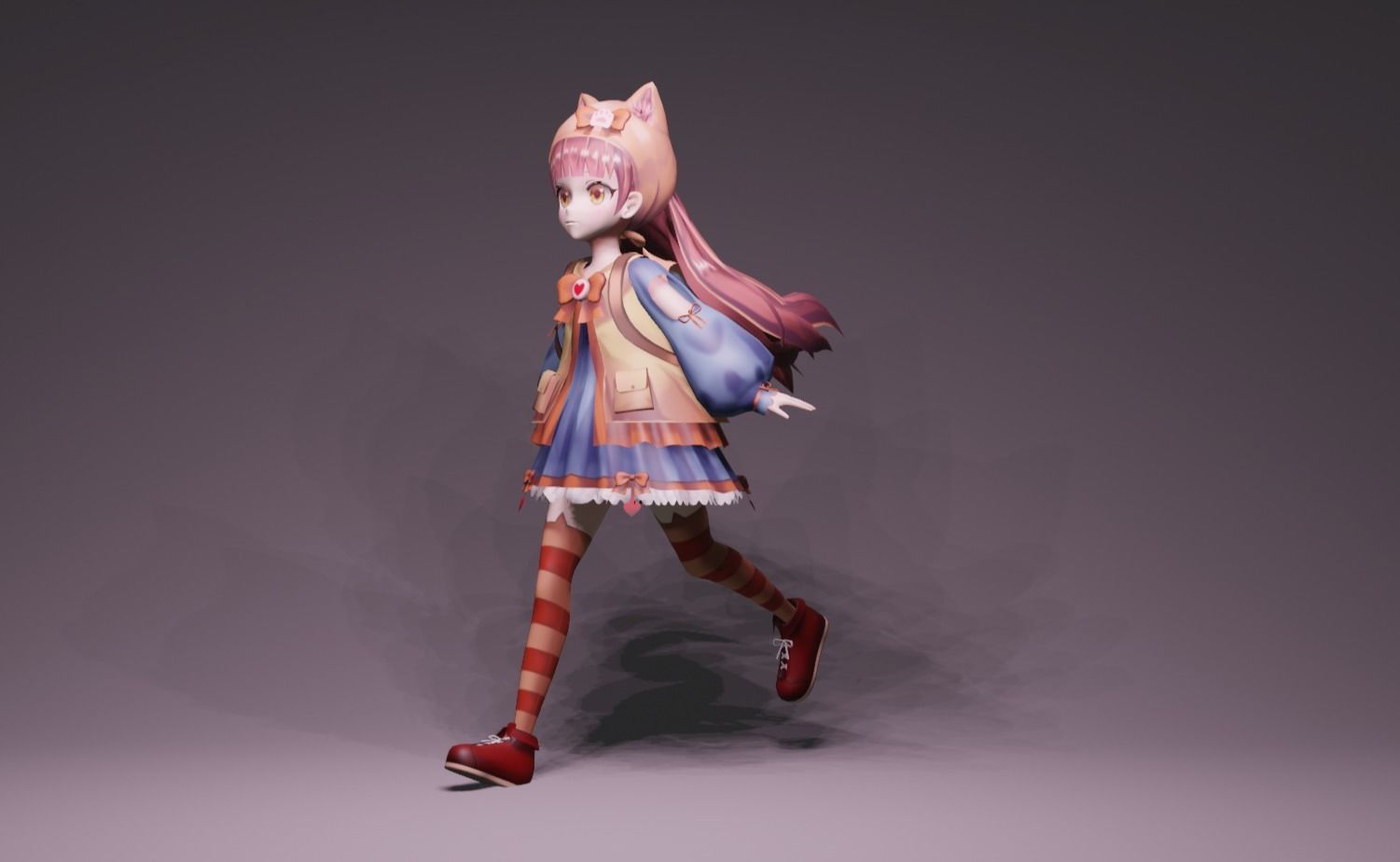 Anime Character - Unique 22 3D model_7