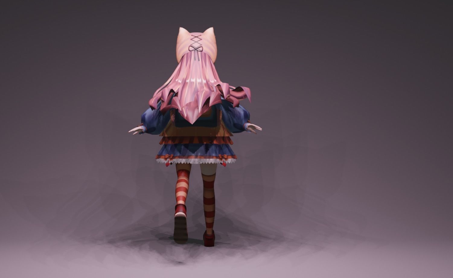 Anime Character - Unique 22 3D model_4