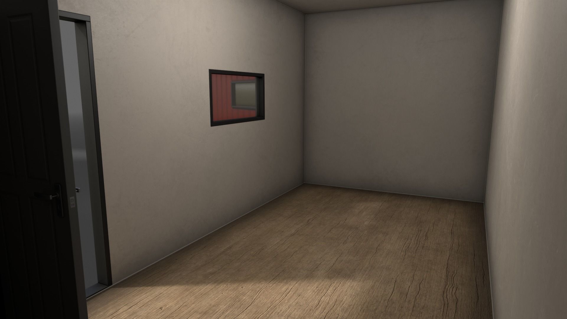 PBR Shed House B 20ft V4 Low-poly 3D model_14