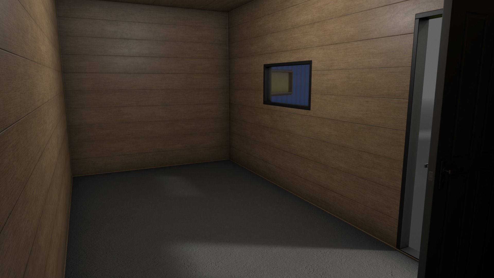 PBR Shed House B 20ft V4 Low-poly 3D model_17