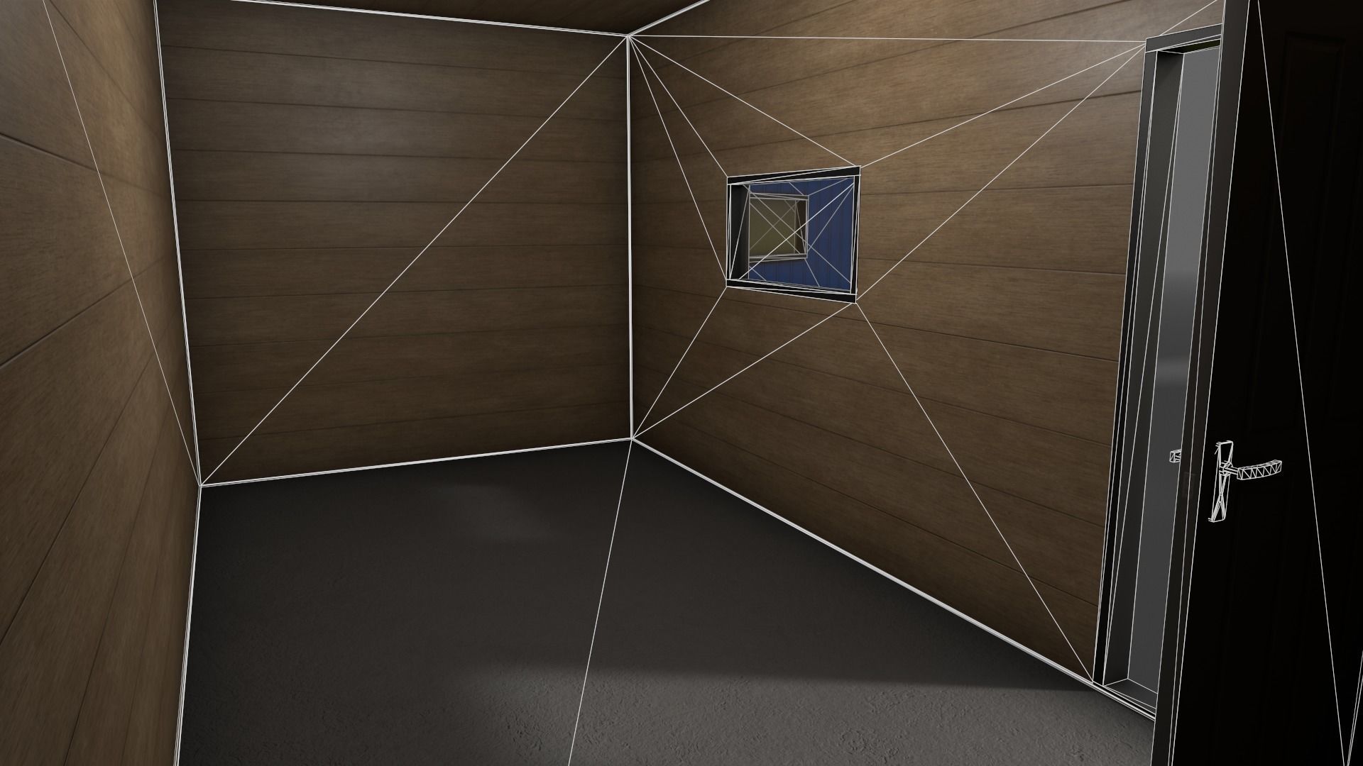 PBR Shed House B 20ft V4 Low-poly 3D model_18