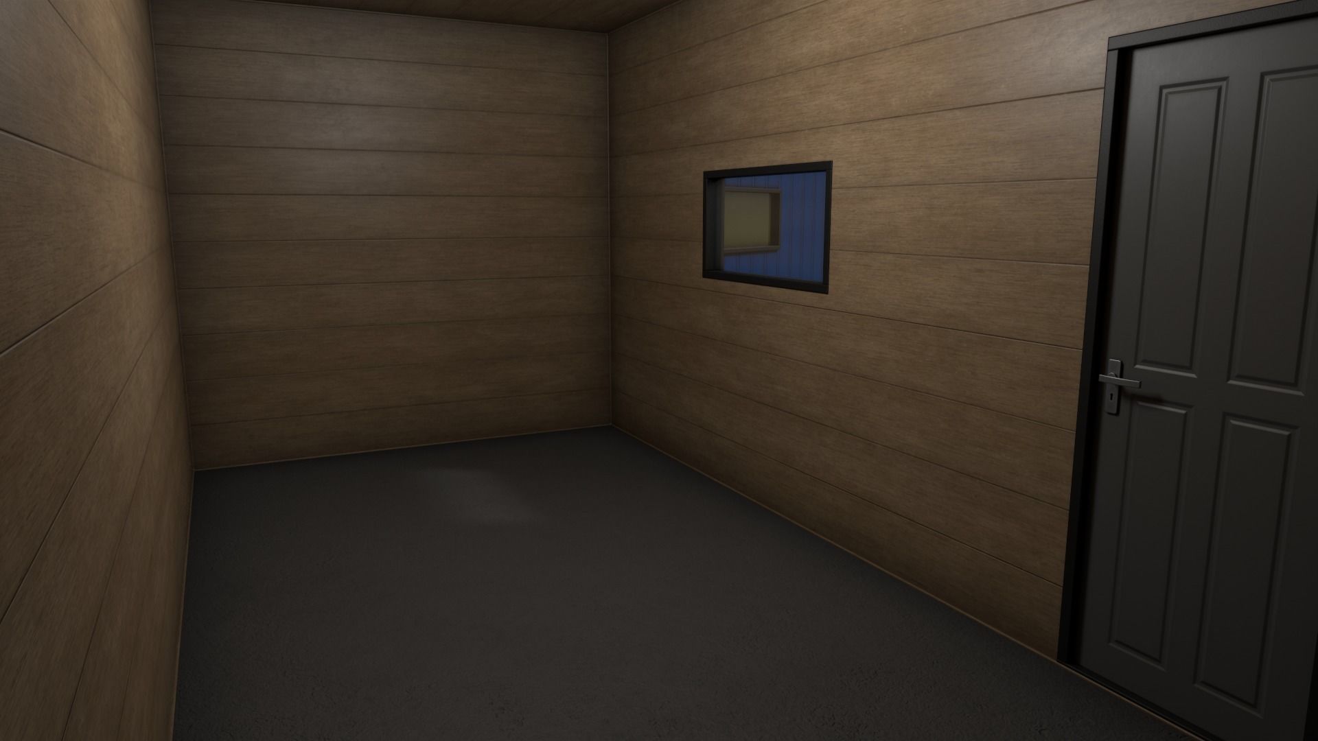 PBR Shed House B 20ft V4 Low-poly 3D model_16