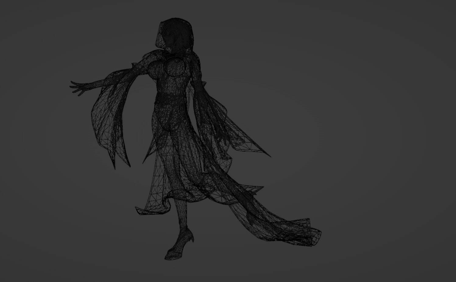 Anime Character - Unique 23 3D model_17