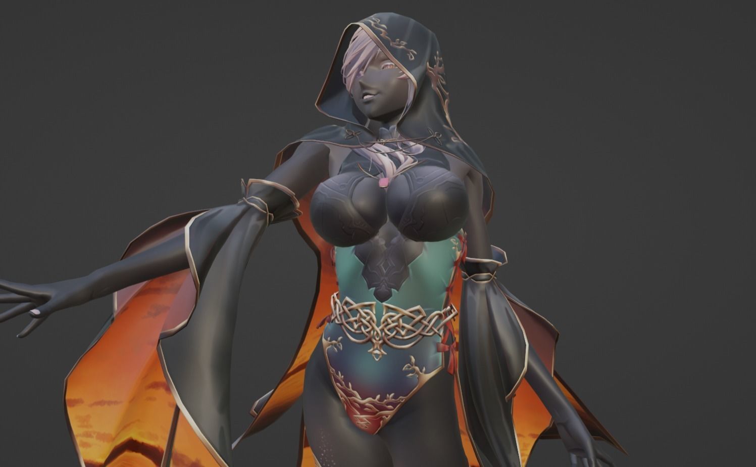 Anime Character - Unique 23 3D model_10