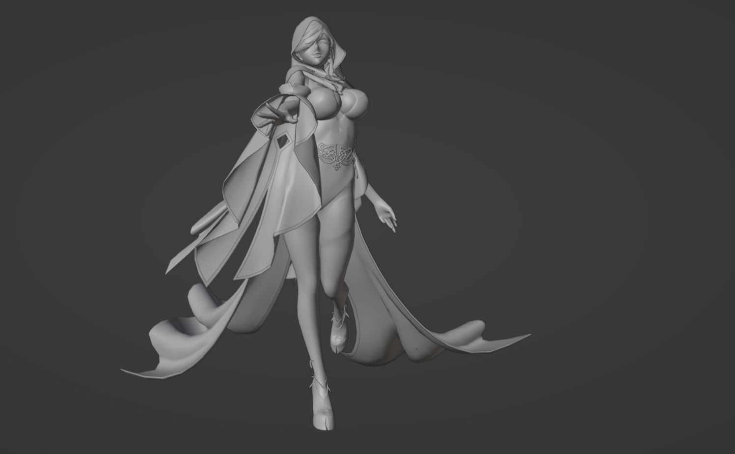 Anime Character - Unique 23 3D model_11