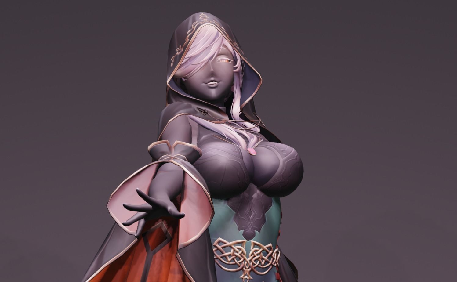 Anime Character - Unique 23 3D model_8