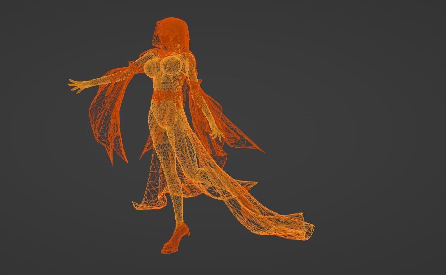 Anime Character - Unique 23 3D model_16