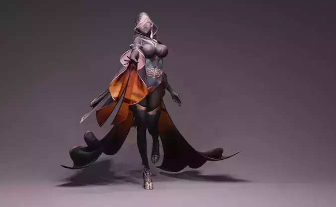 Anime Character - Unique 23 3D model