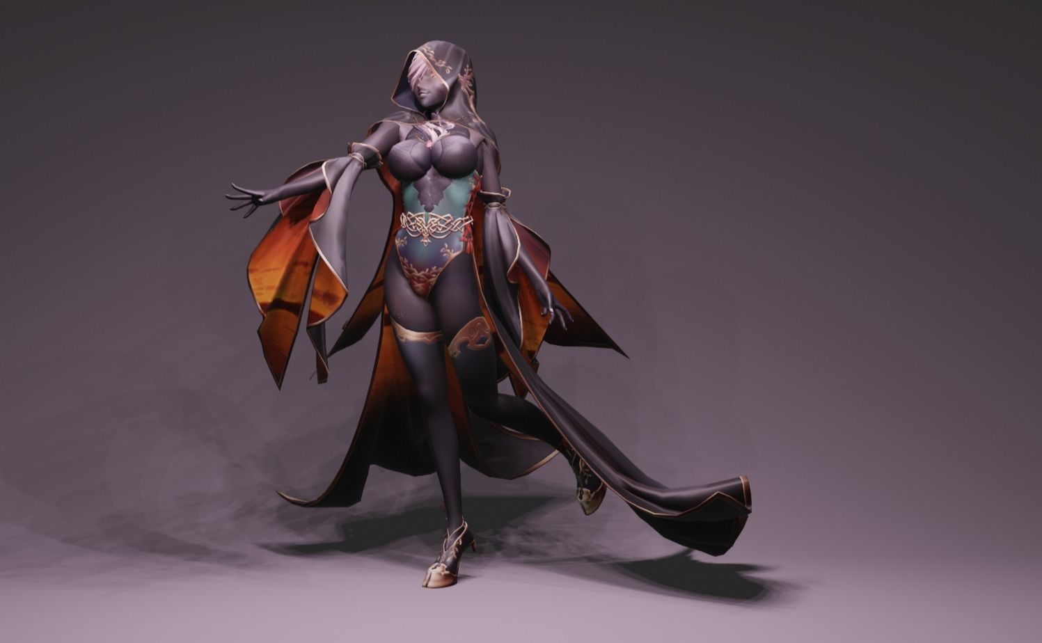 Anime Character - Unique 23 3D model_7