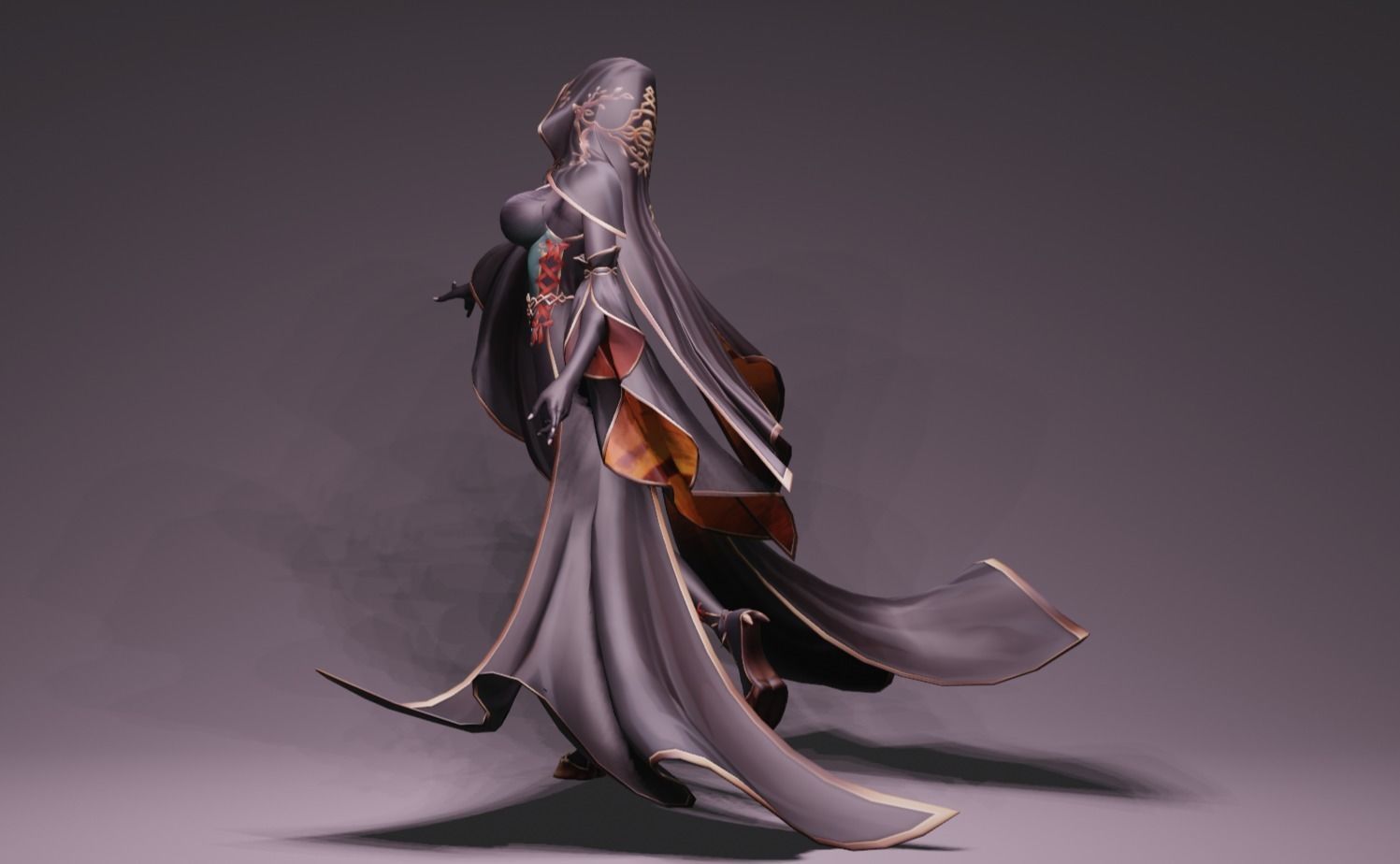 Anime Character - Unique 23 3D model_5