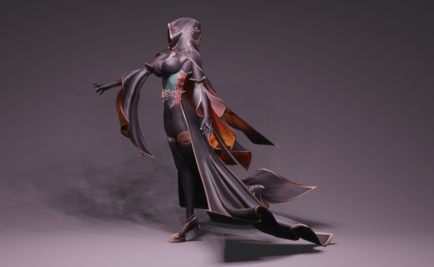 Anime Character - Unique 23 3D model_6