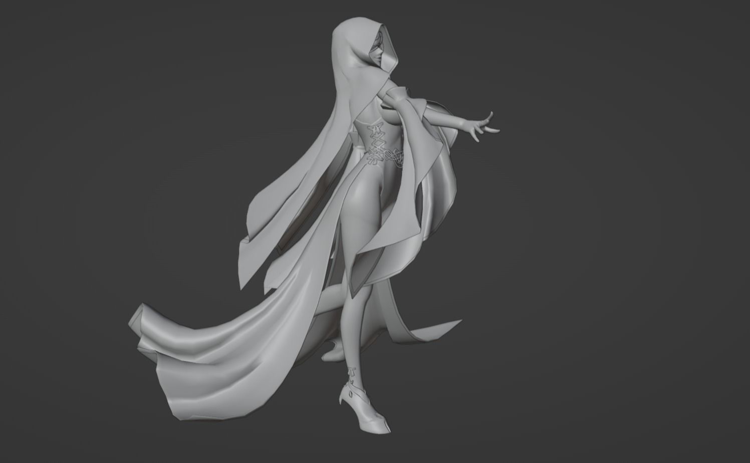 Anime Character - Unique 23 3D model_12