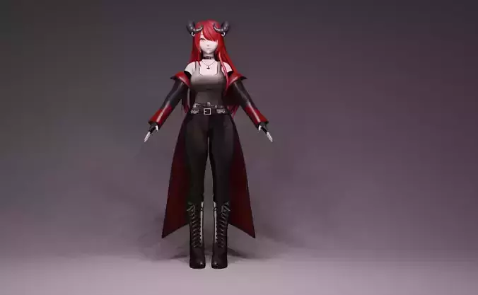 Anime Character - Unique 24 3D model