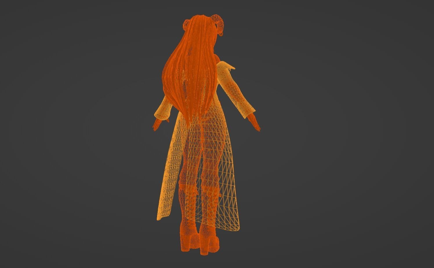 Anime Character - Unique 24 3D model_14