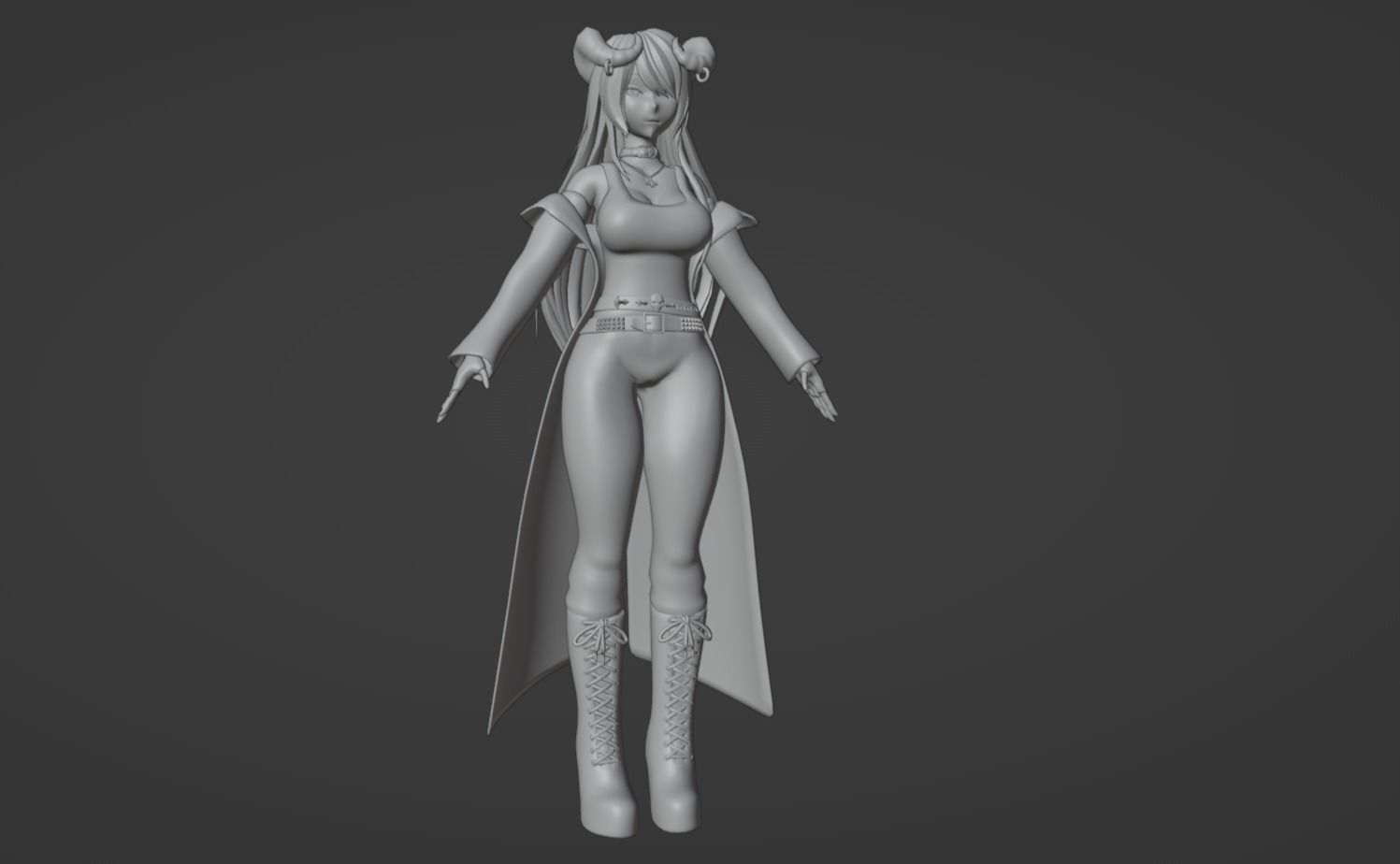 Anime Character - Unique 24 3D model_11