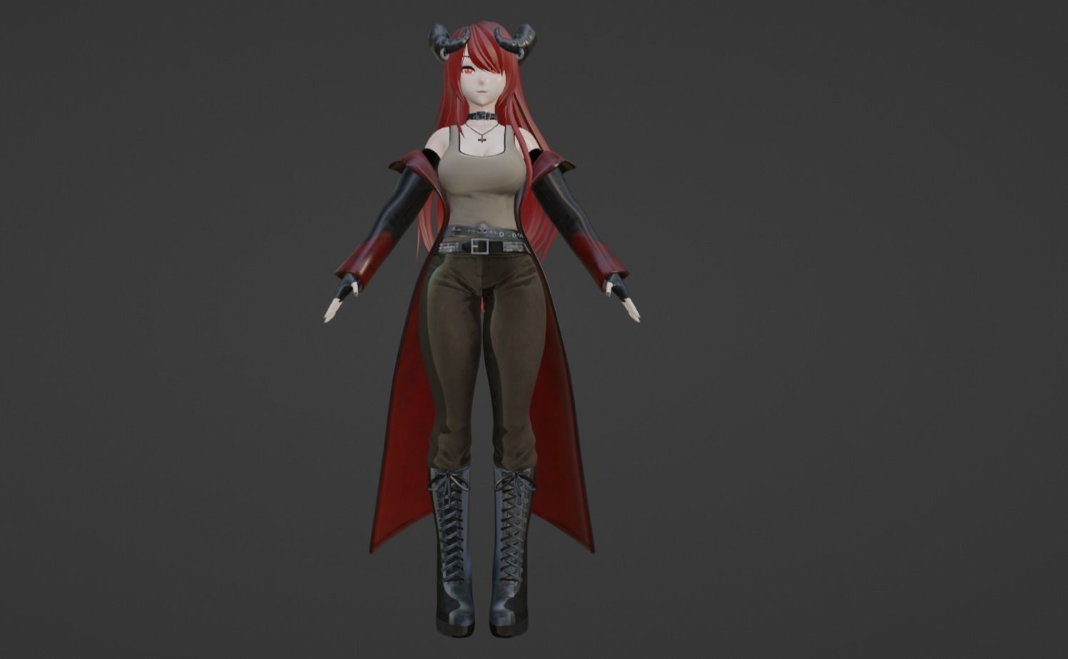 Anime Character - Unique 24 3D model_9
