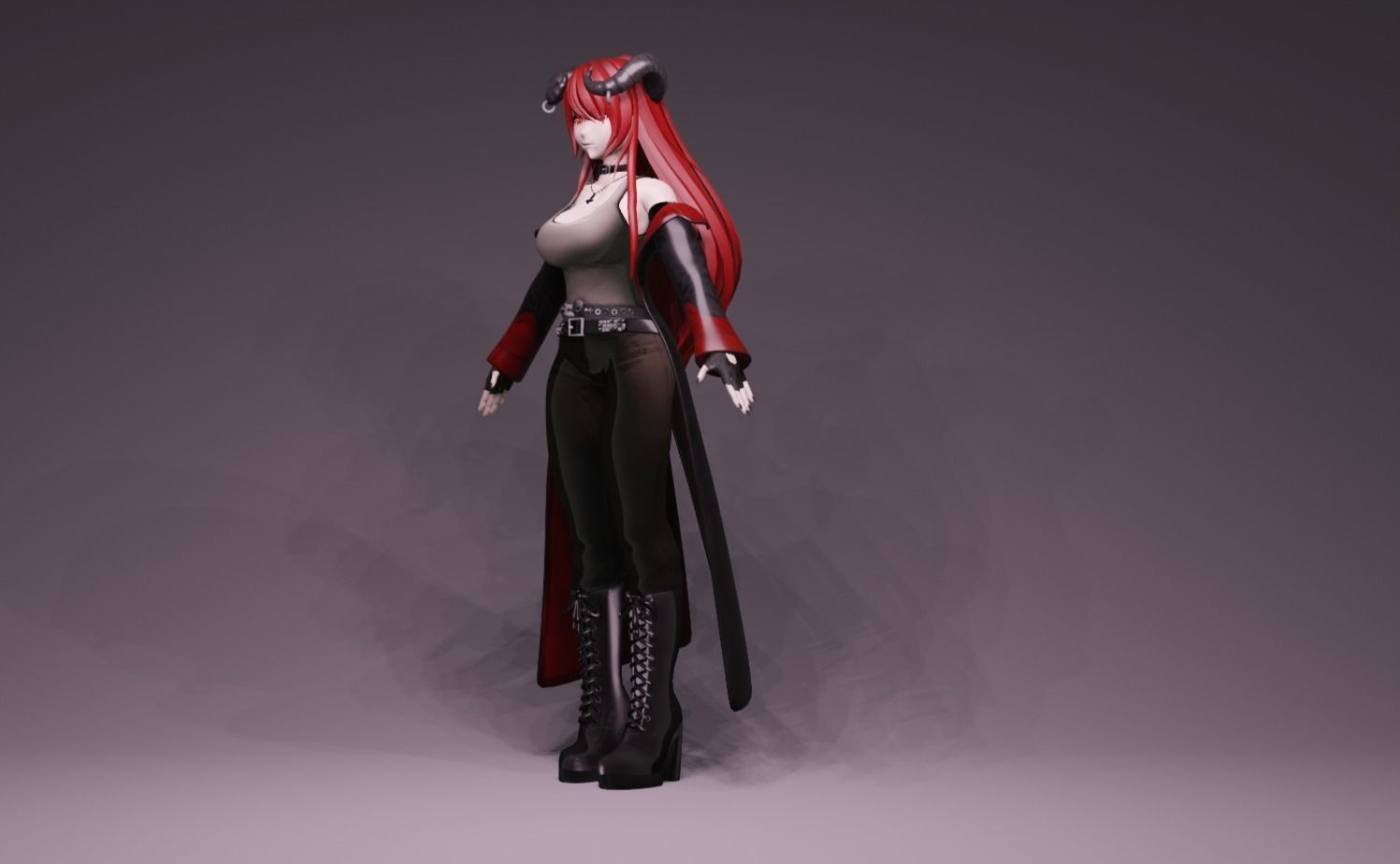 Anime Character - Unique 24 3D model_7
