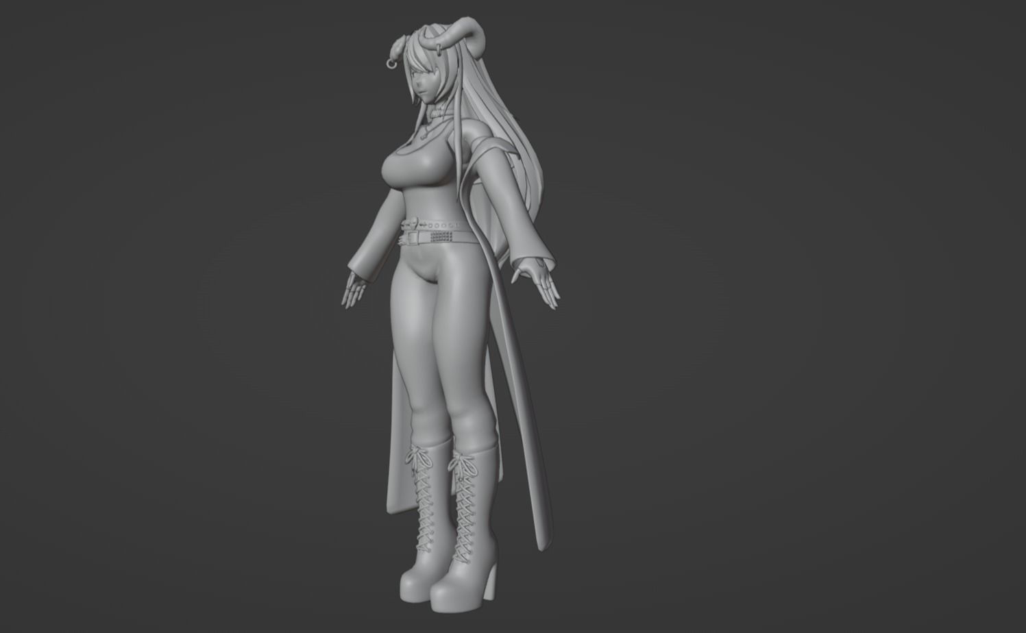Anime Character - Unique 24 3D model_10