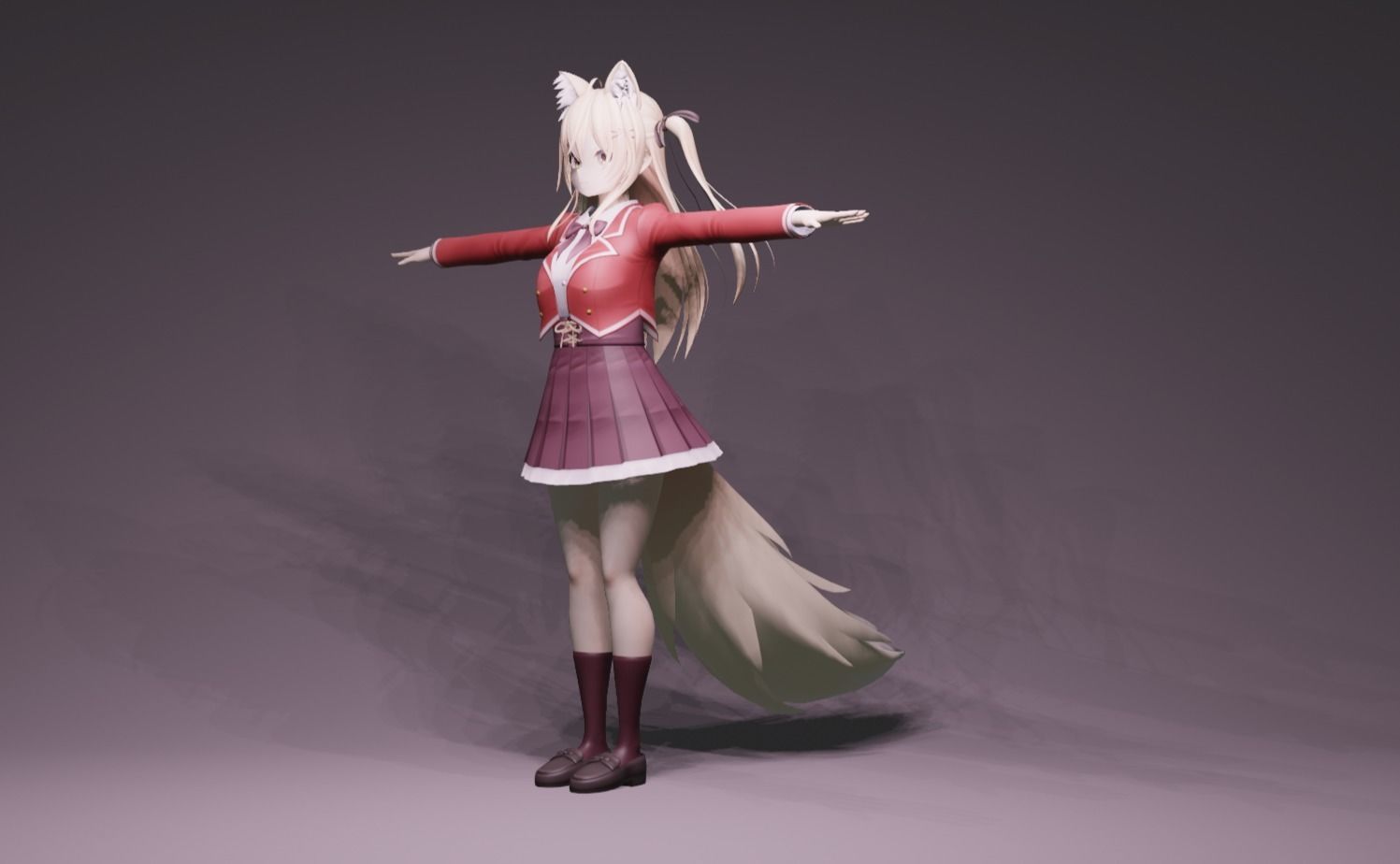 Anime Character - Unique 25 3D model_7