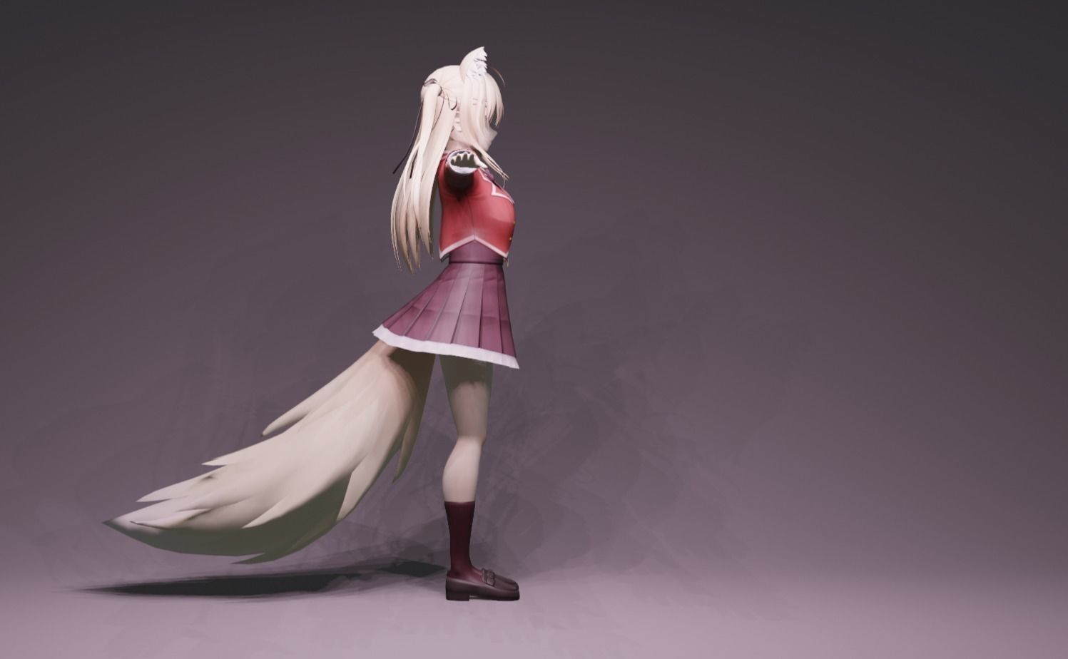 Anime Character - Unique 25 3D model_2