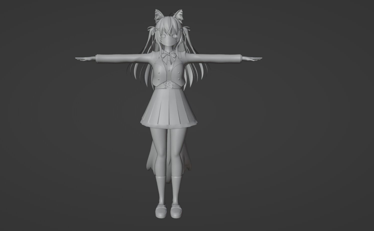 Anime Character - Unique 25 3D model_10