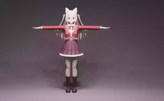 Anime Character - Unique 25 3D model