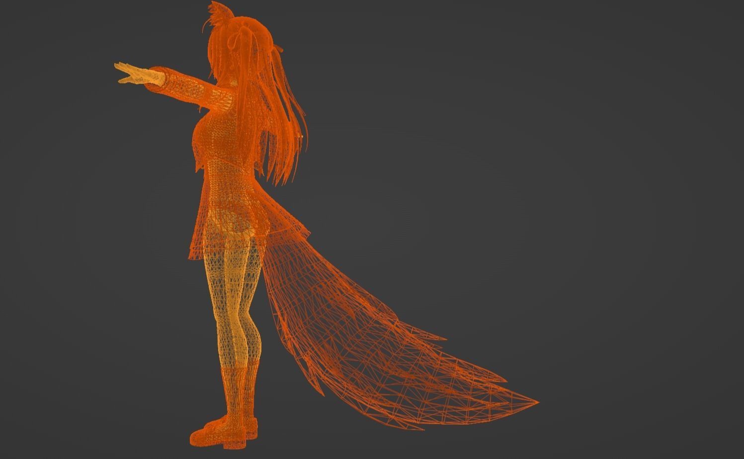 Anime Character - Unique 25 3D model_15