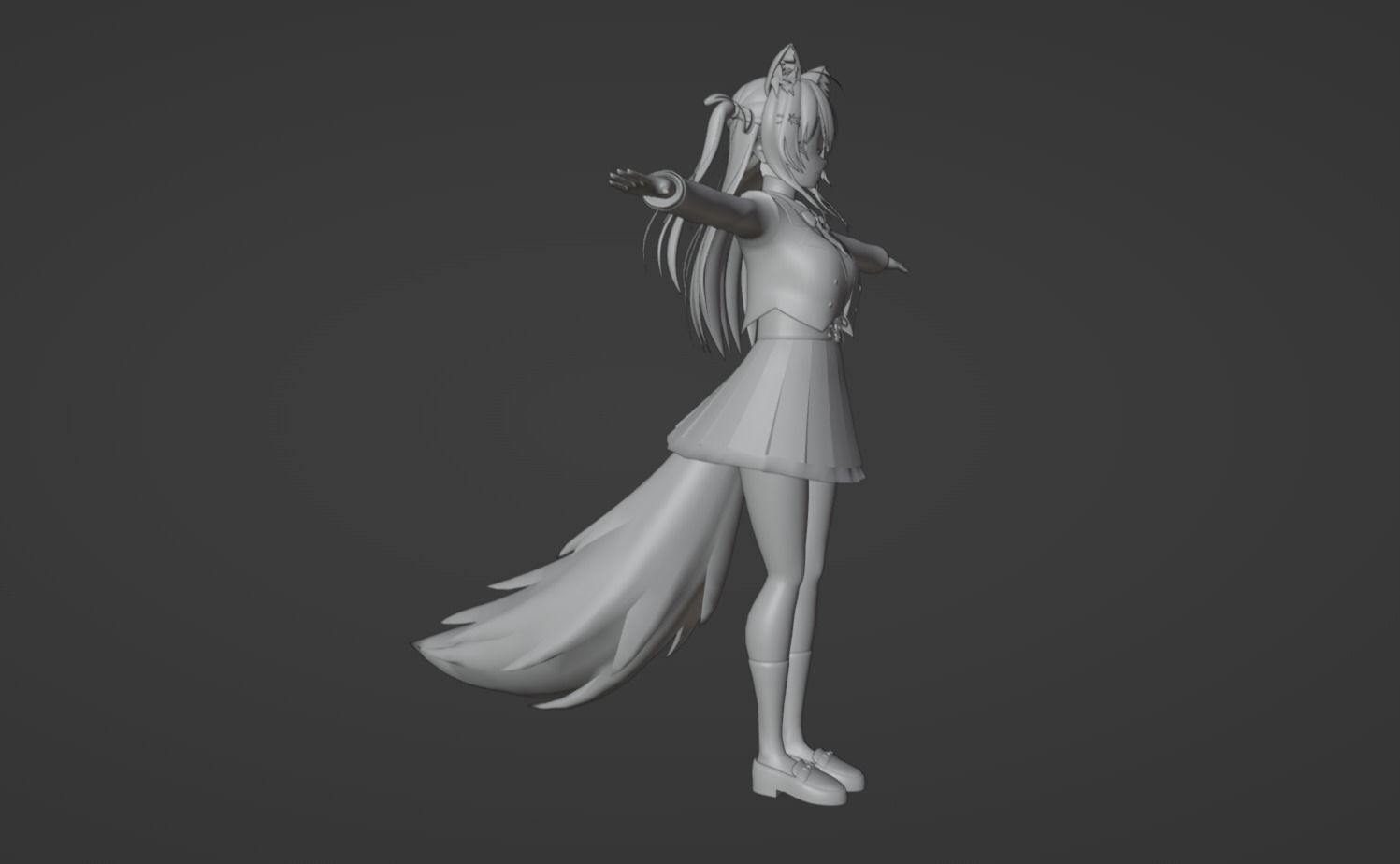 Anime Character - Unique 25 3D model_11