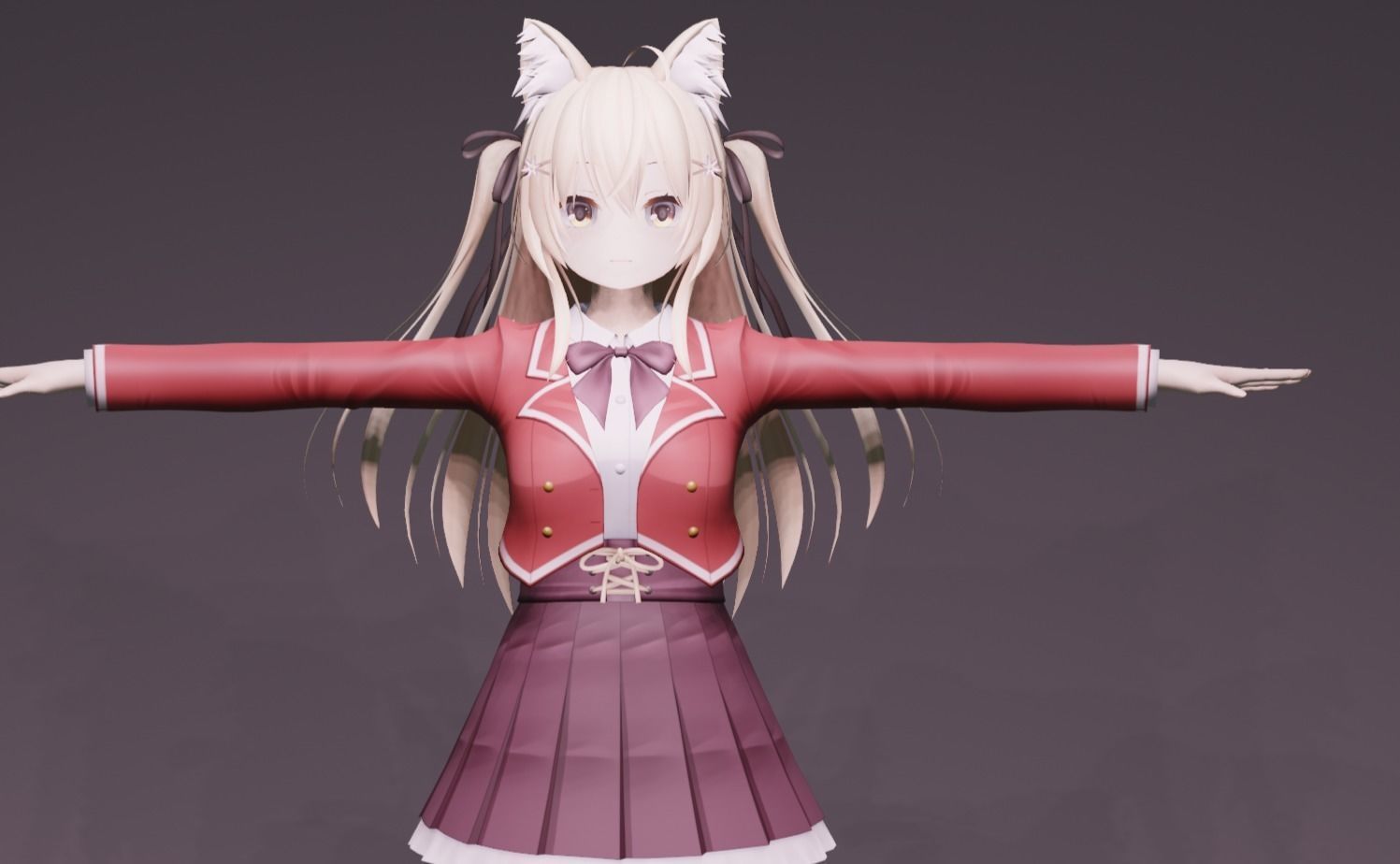 Anime Character - Unique 25 3D model_8