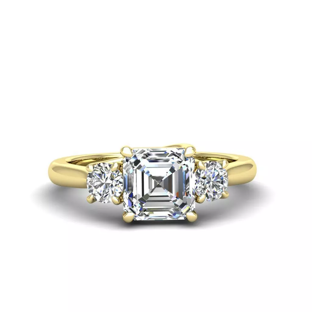 Engagement ring Kelly ascher 3D print model_0
