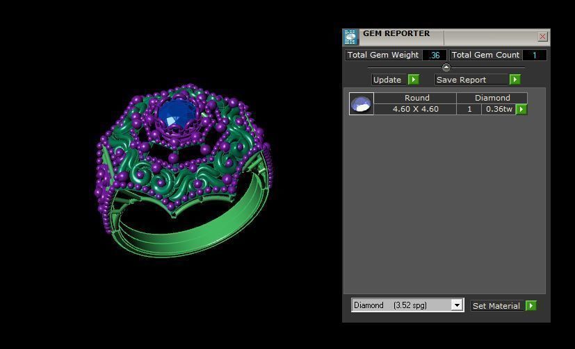 Rings 3D print model_3