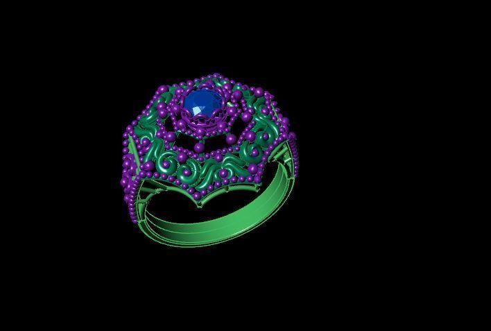 Rings 3D print model_2