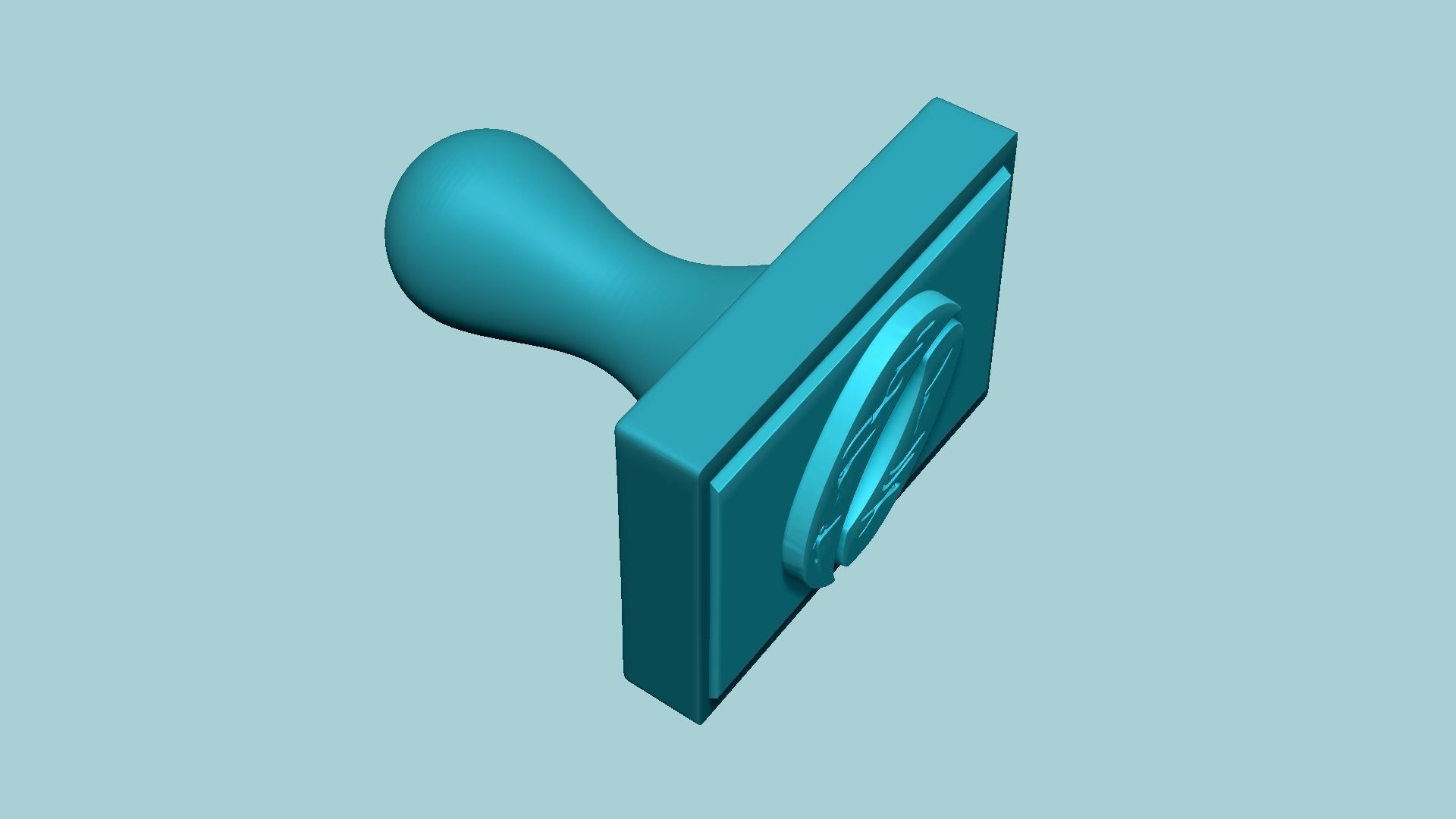 Stamp 112 - LOTR Ring - Fondant Decoration Maker Toy 3D print model_4