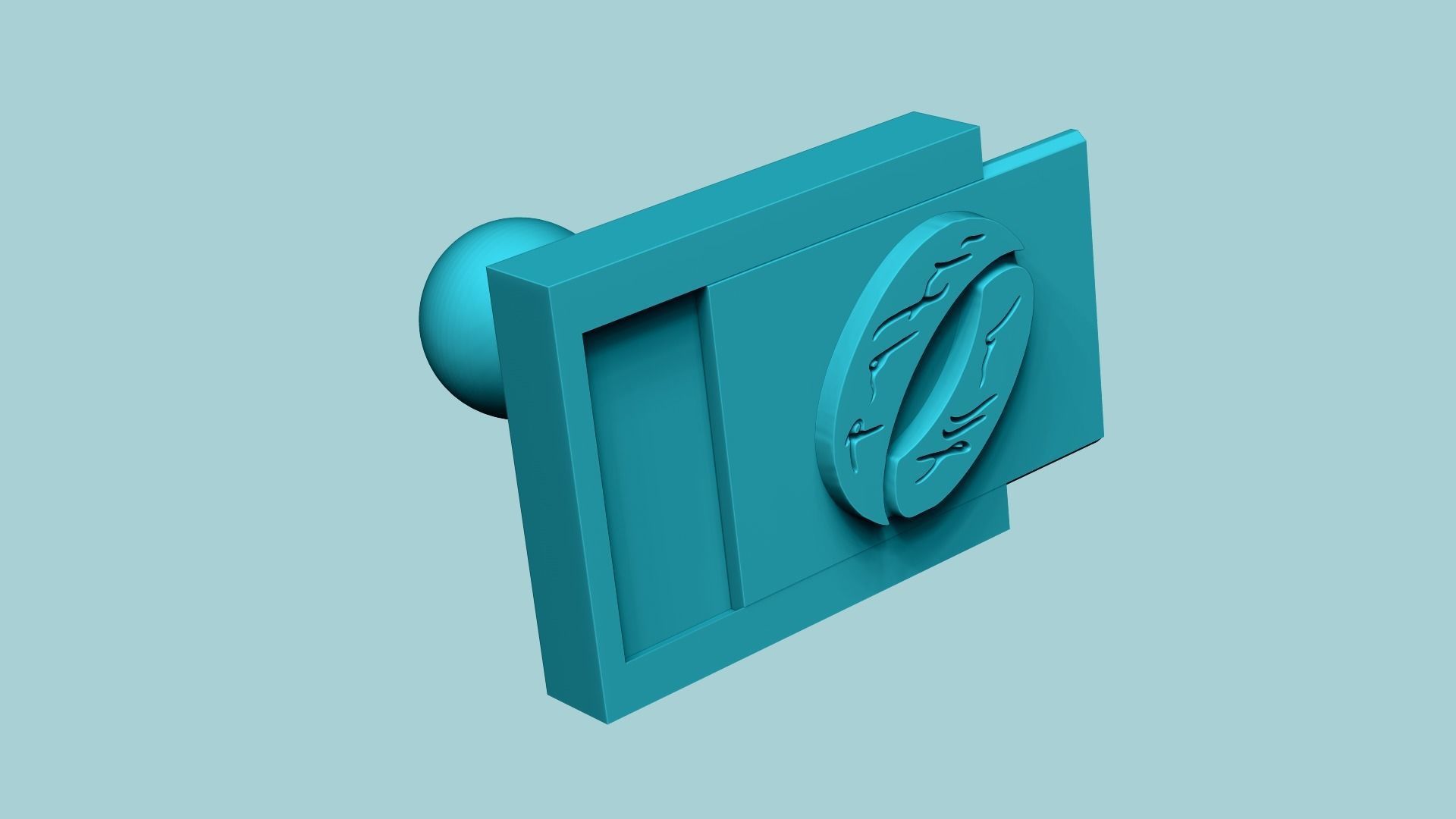 Stamp 112 - LOTR Ring - Fondant Decoration Maker Toy 3D print model_3