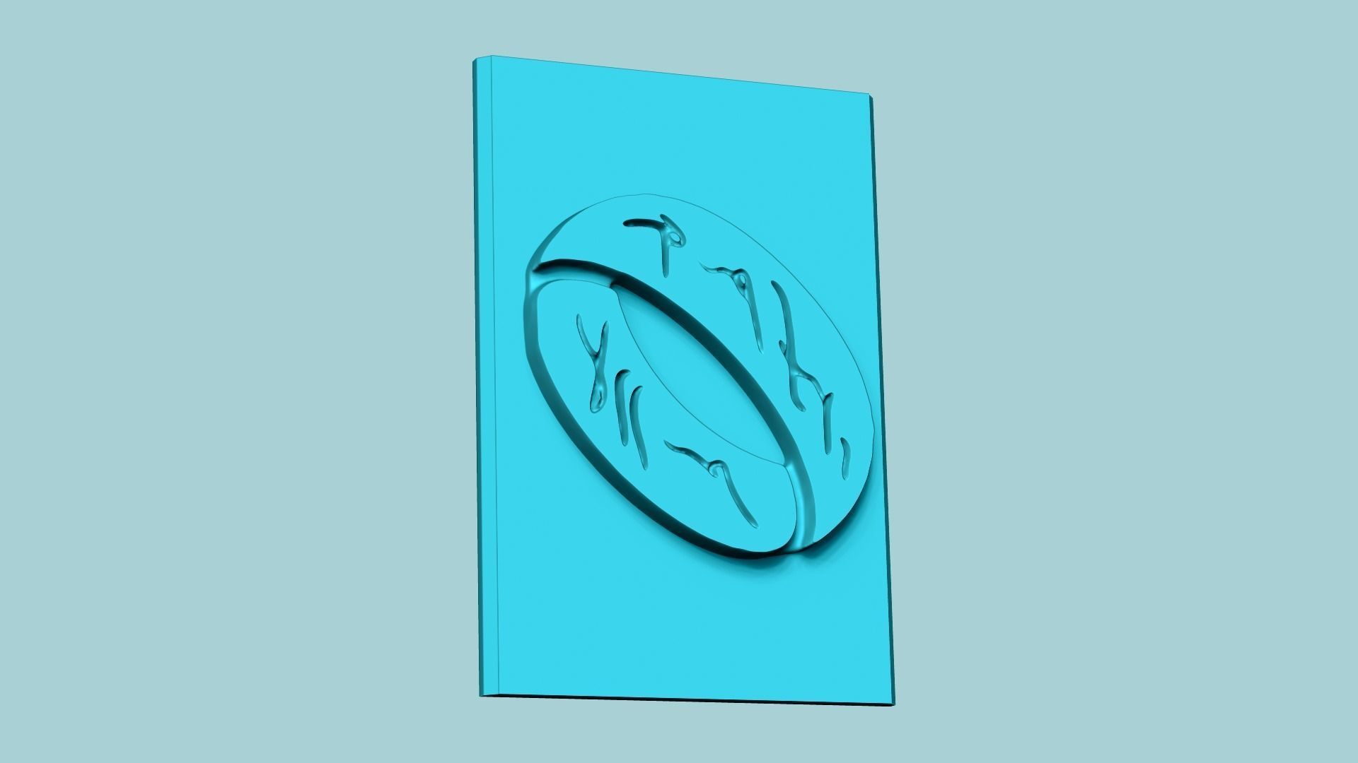 Stamp 112 - LOTR Ring - Fondant Decoration Maker Toy 3D print model_1