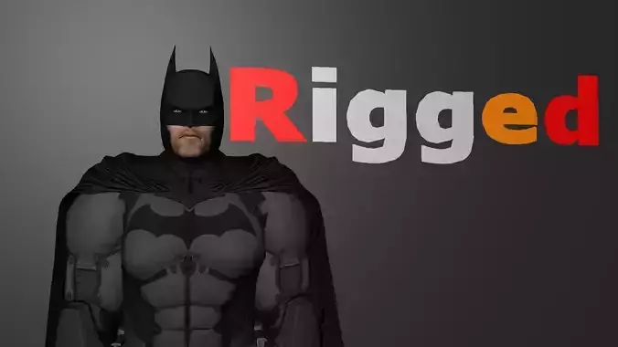 Batman Injustice God Among Us Rigged Low-poly 3D model