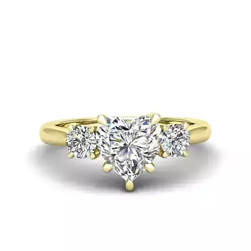 Engagement ring Kelly heart  3D print model