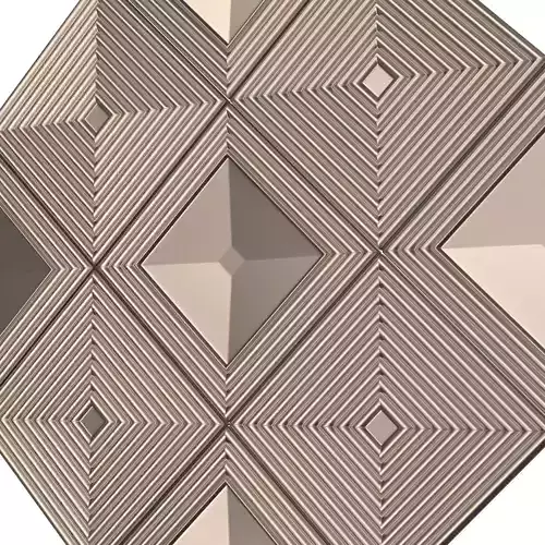 Parametric Decorative Panel 03 Chrome