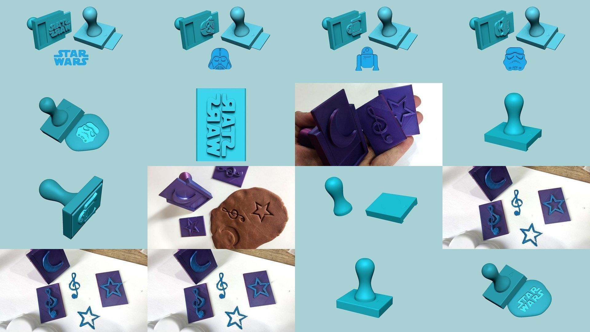 100 Changeable Stamps Collection - Decoration Maker Toy _19