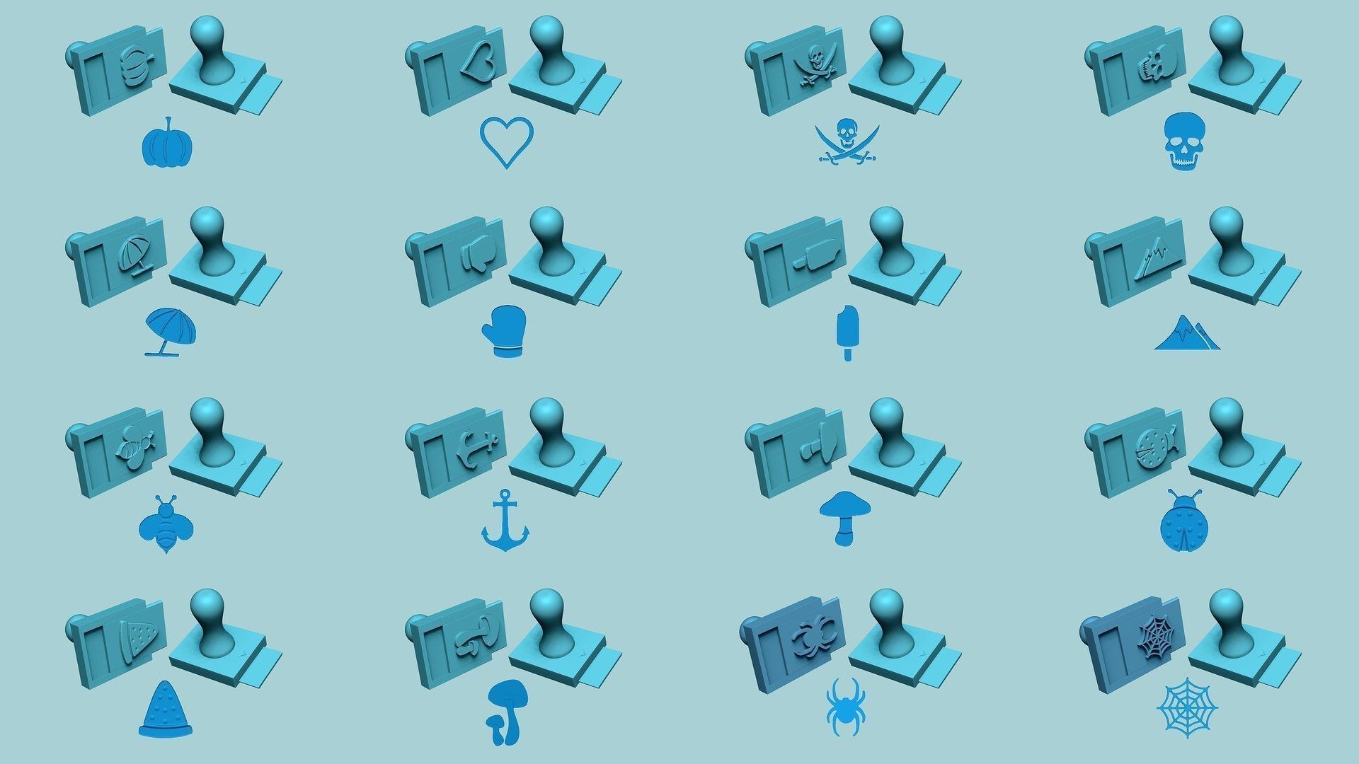 100 Changeable Stamps Collection - Decoration Maker Toy _9