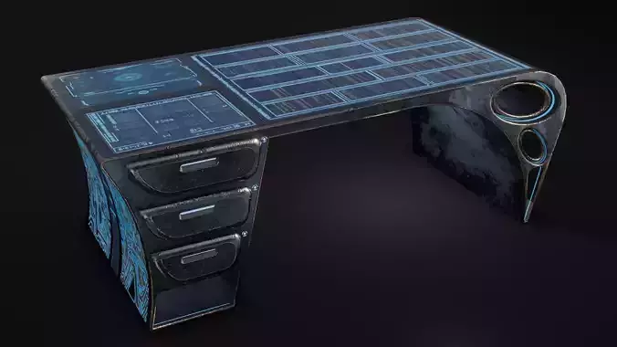 Cyber Table Blue