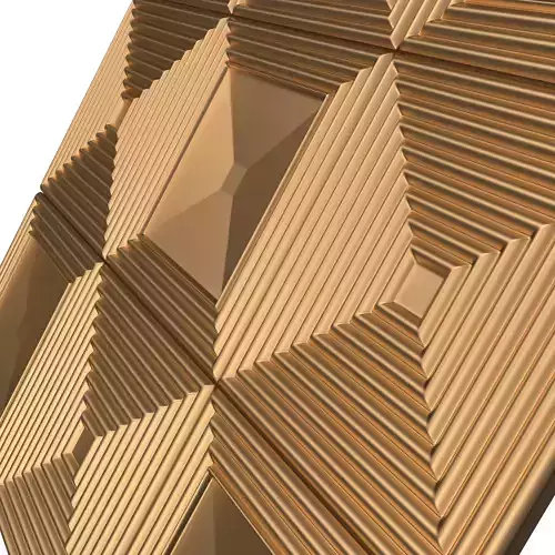 Parametric Decorative Panel 03 Gold