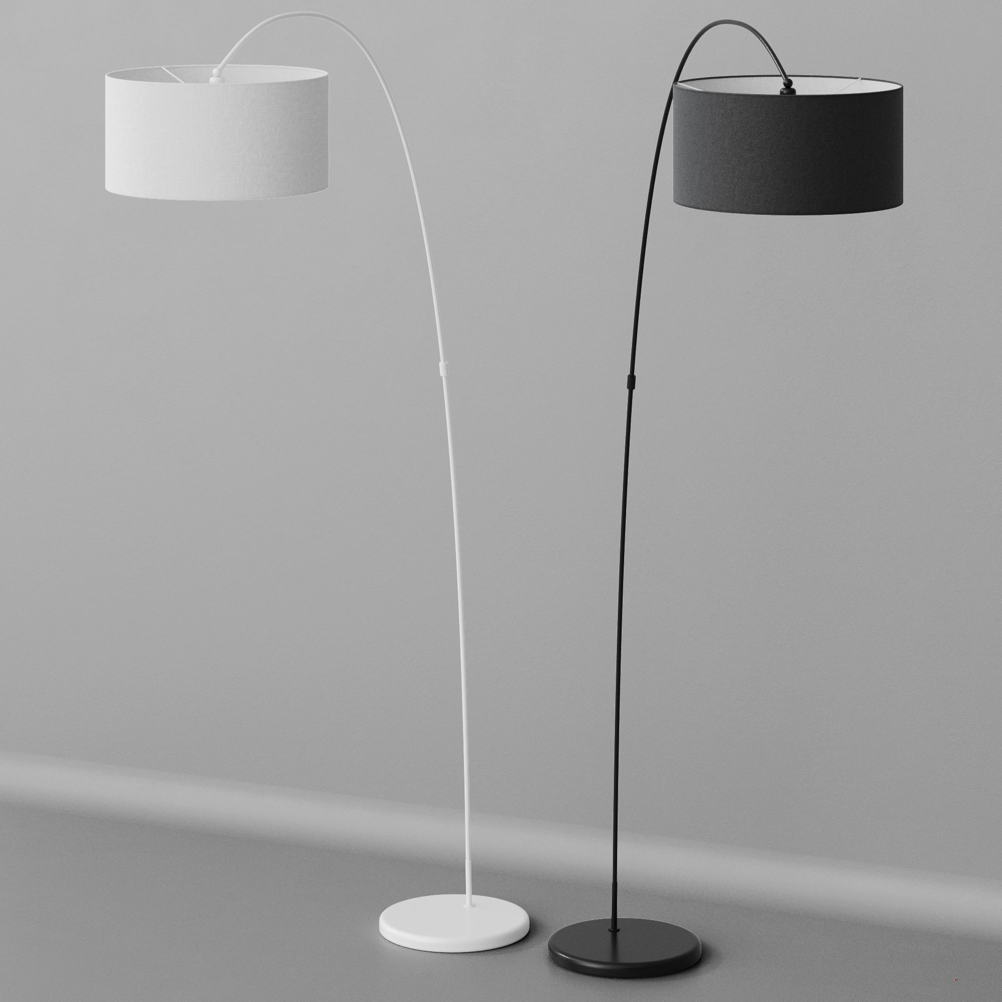 Floor lamp Faro Barcelona PAPUA 3D model_14