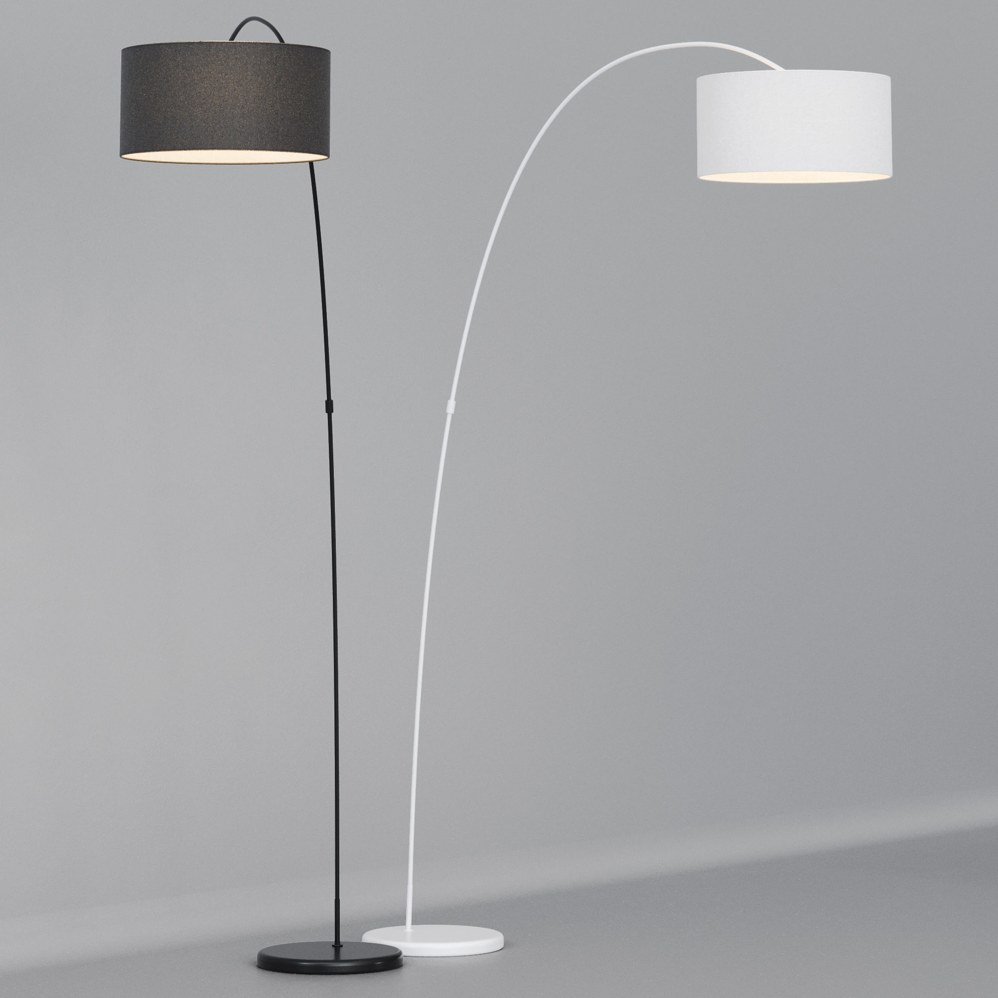 Floor lamp Faro Barcelona PAPUA 3D model_7