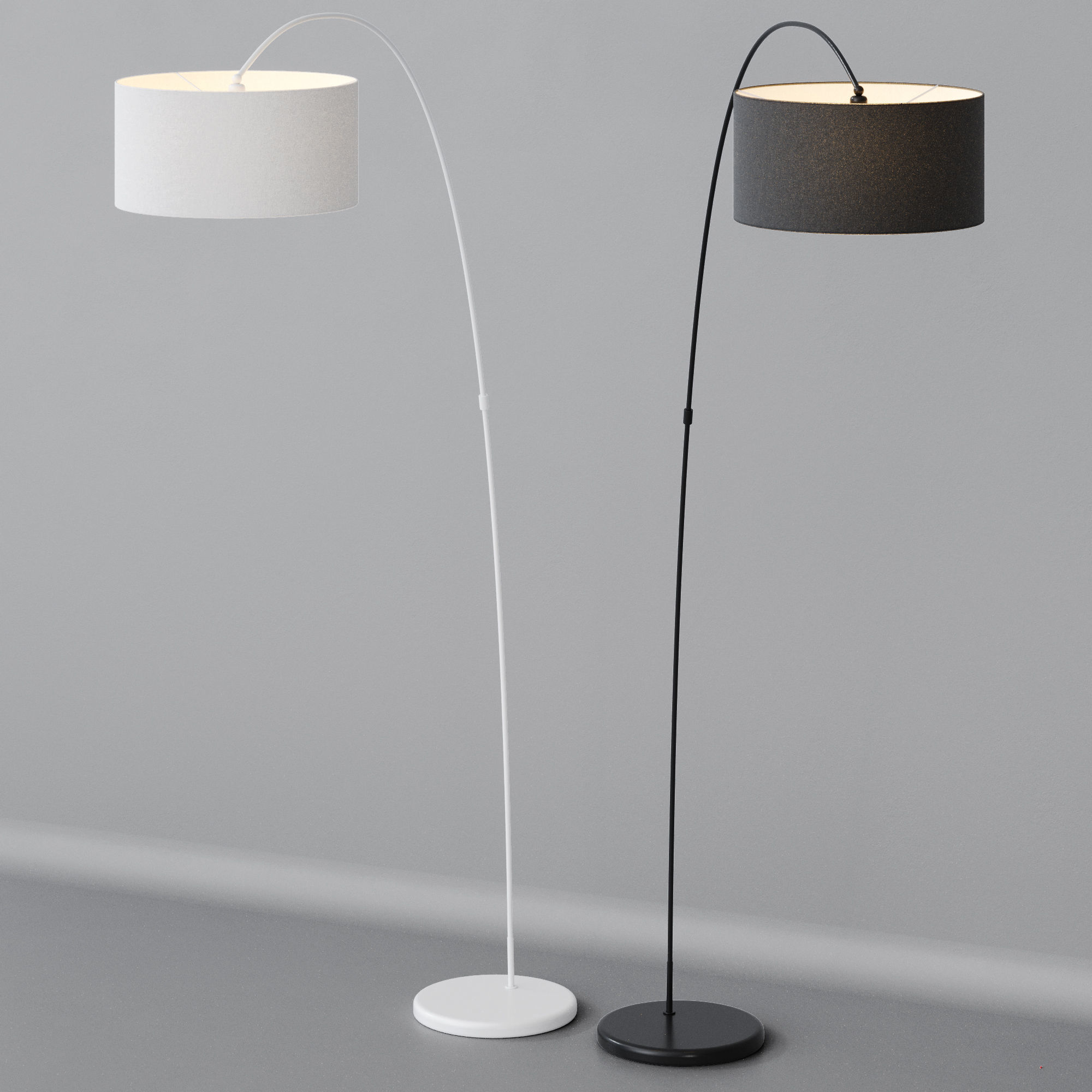 Floor lamp Faro Barcelona PAPUA 3D model_6